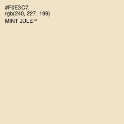 #F0E3C7 - Mint Julep Color Image